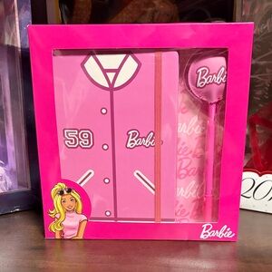 Barbie Pink Jacket Notebook and Pen Set